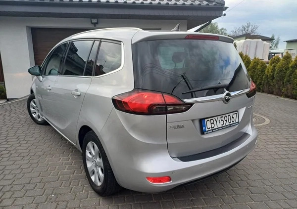 Opel Zafira cena 27900 przebieg: 252000, rok produkcji 2014 z Milanówek małe 92